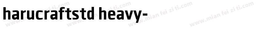 harucraftstd heavy字体转换